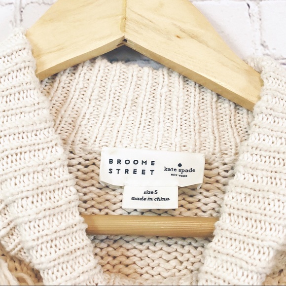 Broome street Kate spade tassel sweater - Picture 5 of 7